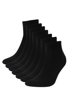 DeFacto, Set de sosete scurte - 7 perechi, Negru, One Size DeFacto, Set de sosete scurte - 7 perechi, Negru, One Size