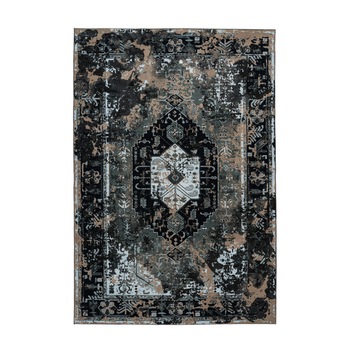 Covor Oriental & Clasic Decorino Colectia Greta, Negru 160x230, C02-019906 Covor Oriental & Clasic Decorino Colectia Greta, Negru 160x230, C02-019906
