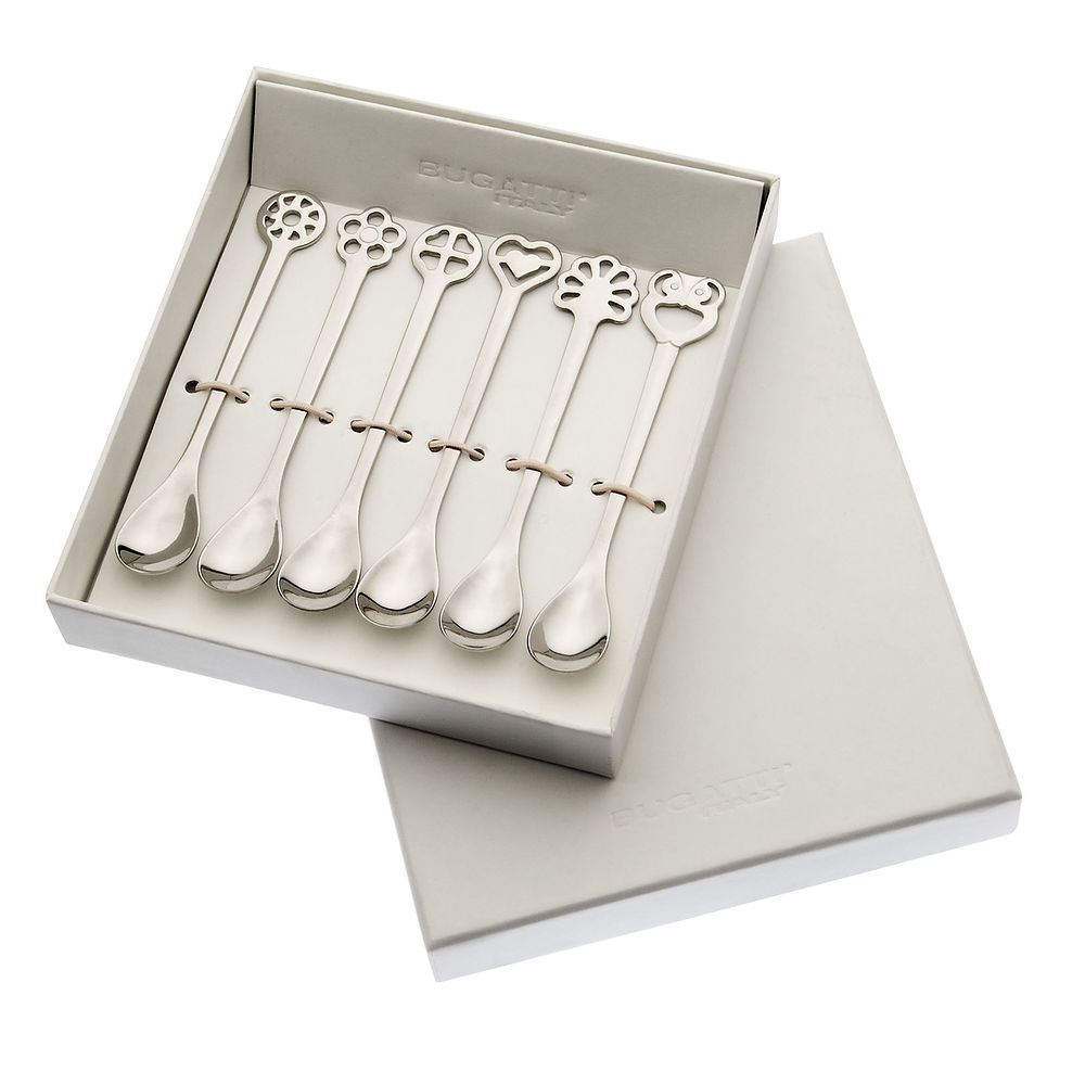Set 6 lingurite espresso din inox BUGATTI Portafortuna