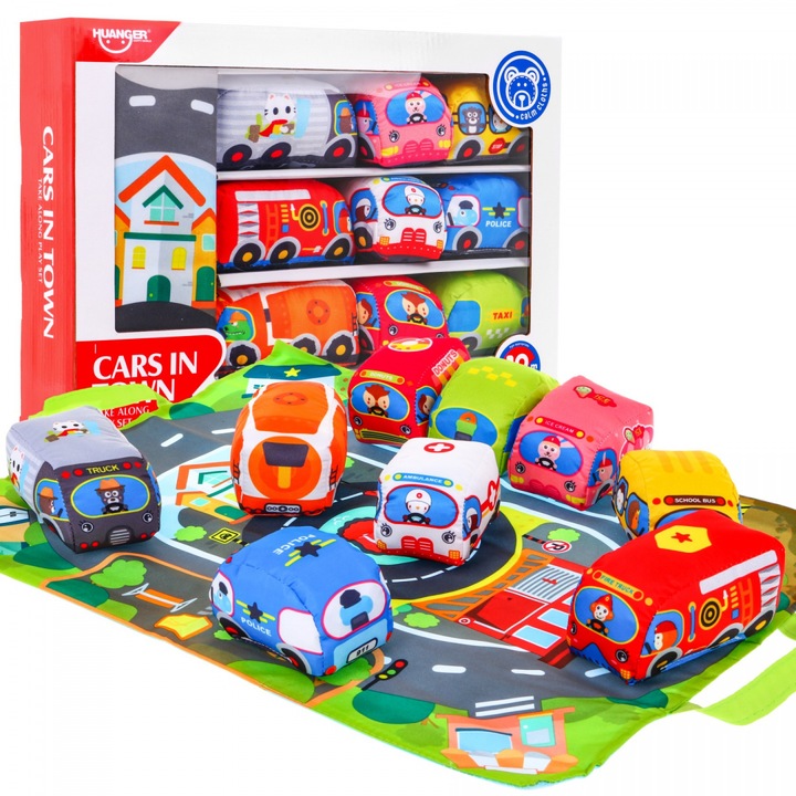 Puha autók, tartó és pálya egyben