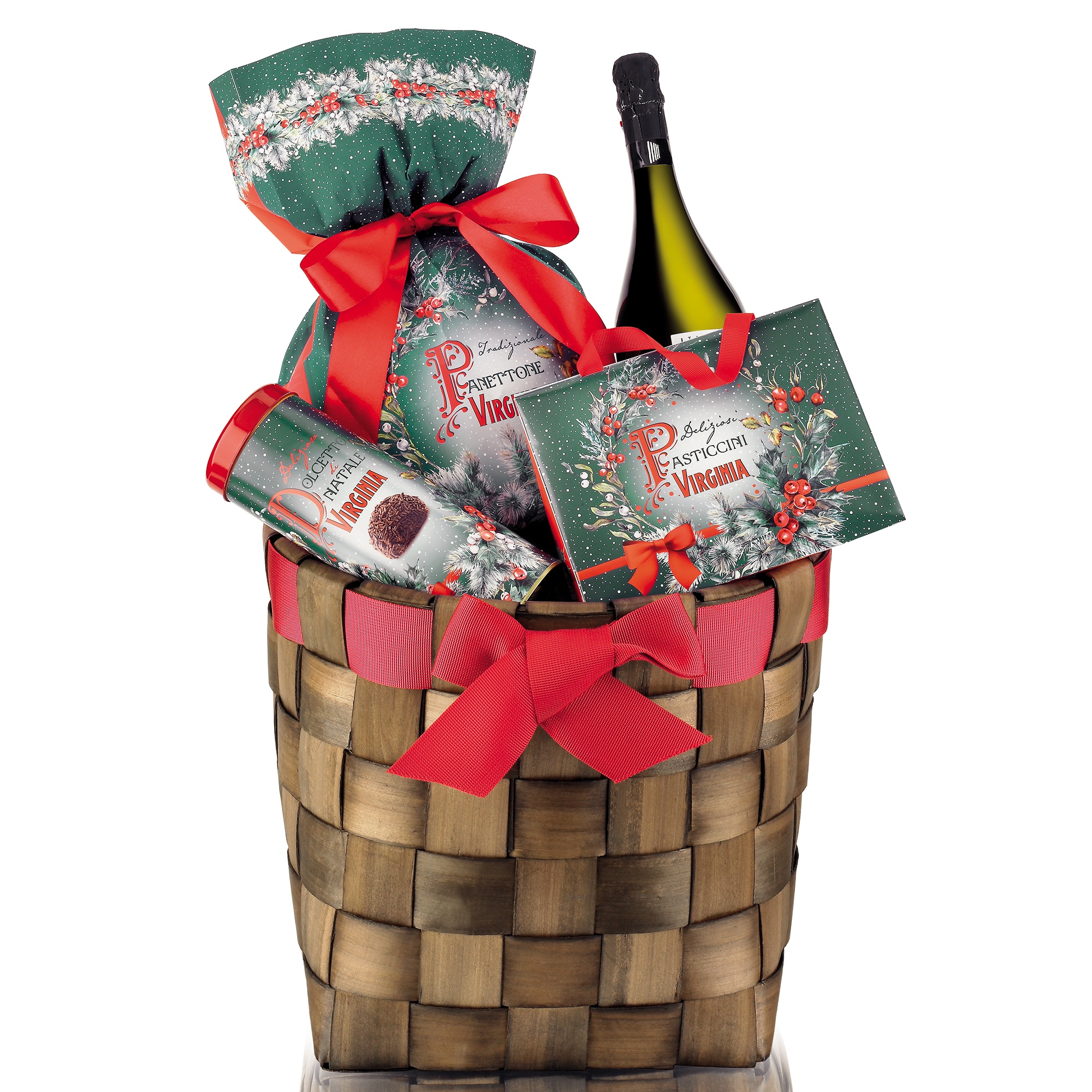 Pachet cadou Amaretti Virginia: Panettone, Biscuiti asortati Amaretti , Biscuiti 