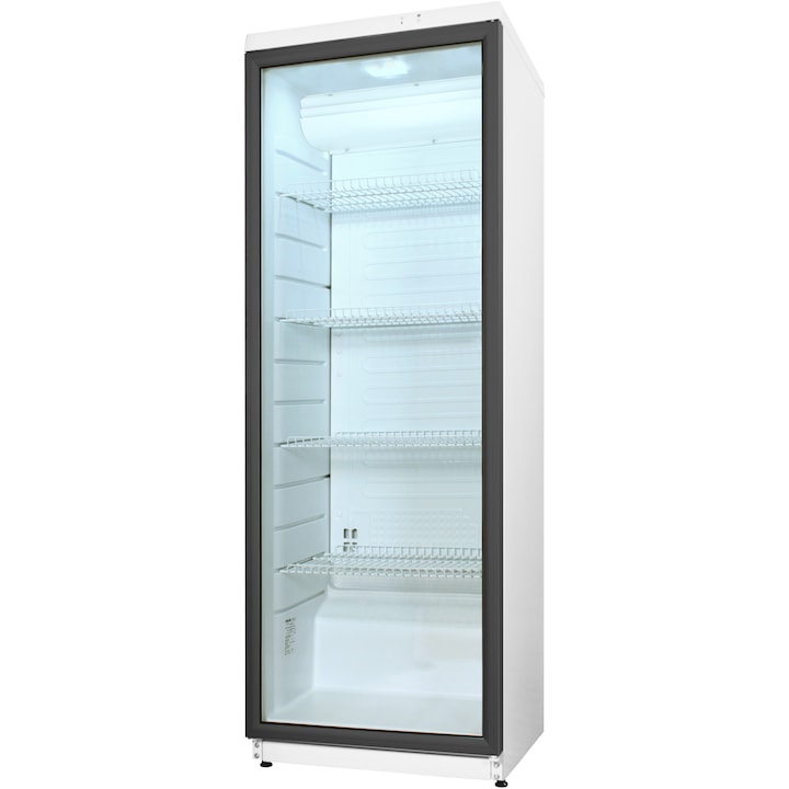 Snaigé hűtő, PVC ajtókeret, 173x60x60 cm, 350 l, hőmérséklet tartomány: -2°C....+14°C, fehér