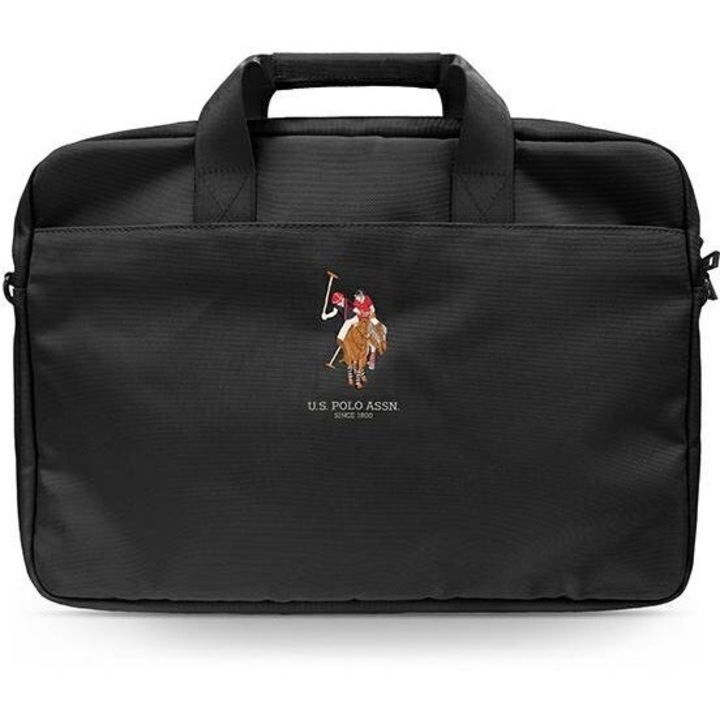 Чанта за лаптоп US Polo Bag USCB15PUGFLBK, до 15", черен