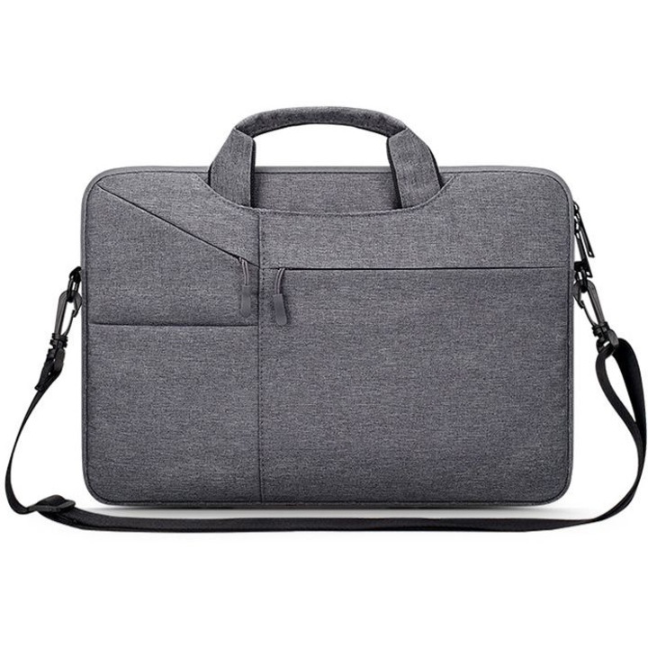 Чанта за лаптоп Tech-protect Pocketbag, 13", тъмносив