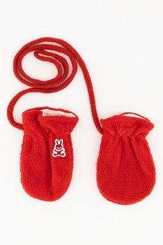 United Colors of Benetton, Manusi cu broderii, Rosu, 62 CM Standard United Colors of Benetton, Manusi cu broderii, Rosu, 62 CM Standard