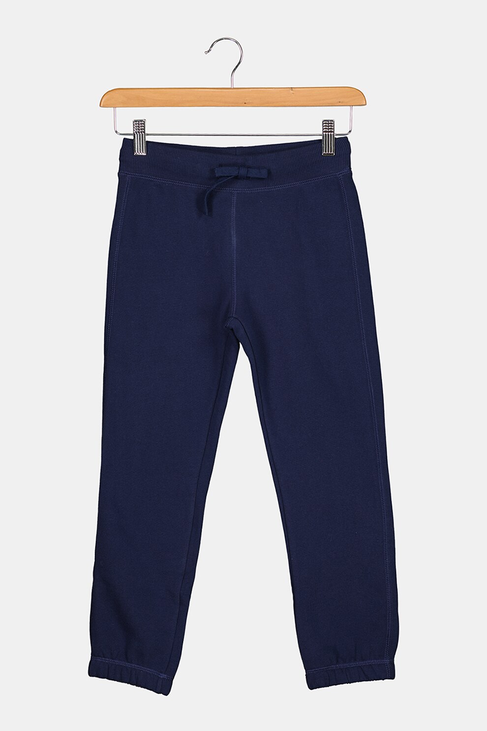 United Colors of Benetton, Pantaloni sport cu snur si logo, Bleumarin, 140 CM