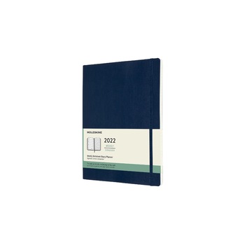 Calendar lunar 2022, Moleskine, Calendar englezesc, Soft cover, XL, 19x25 cm, Albastru Calendar lunar 2022, Moleskine, Calendar englezesc, Soft cover, XL, 19x25 cm, Albastru