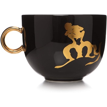 Cana - The Lord of The Rings, Ceramica, 500 ml, Negru / Auriu Cana - The Lord of The Rings, Ceramica, 500 ml, Negru / Auriu