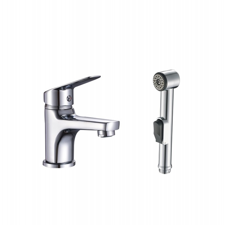 Inter Ceramic Alfi csaptelep, mosdókagylóhoz, bidé zuhannyal, sárgaréz, króm