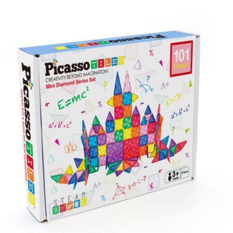 Set magnetic de construit PicassoTiles Mini Diamond 101 piese - eMAG.ro