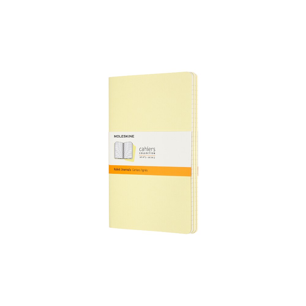 Set 3 caiete Moleskine, Carton/Hartie, 70 g/m2, 13x21 cm, Galben
