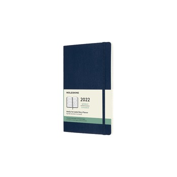 Calendar lunar 2022, Moleskine, Calendar englezesc, Soft cover, Mare, 13x21 cm, Albastru Calendar lunar 2022, Moleskine, Calendar englezesc, Soft cover, Mare, 13x21 cm, Albastru