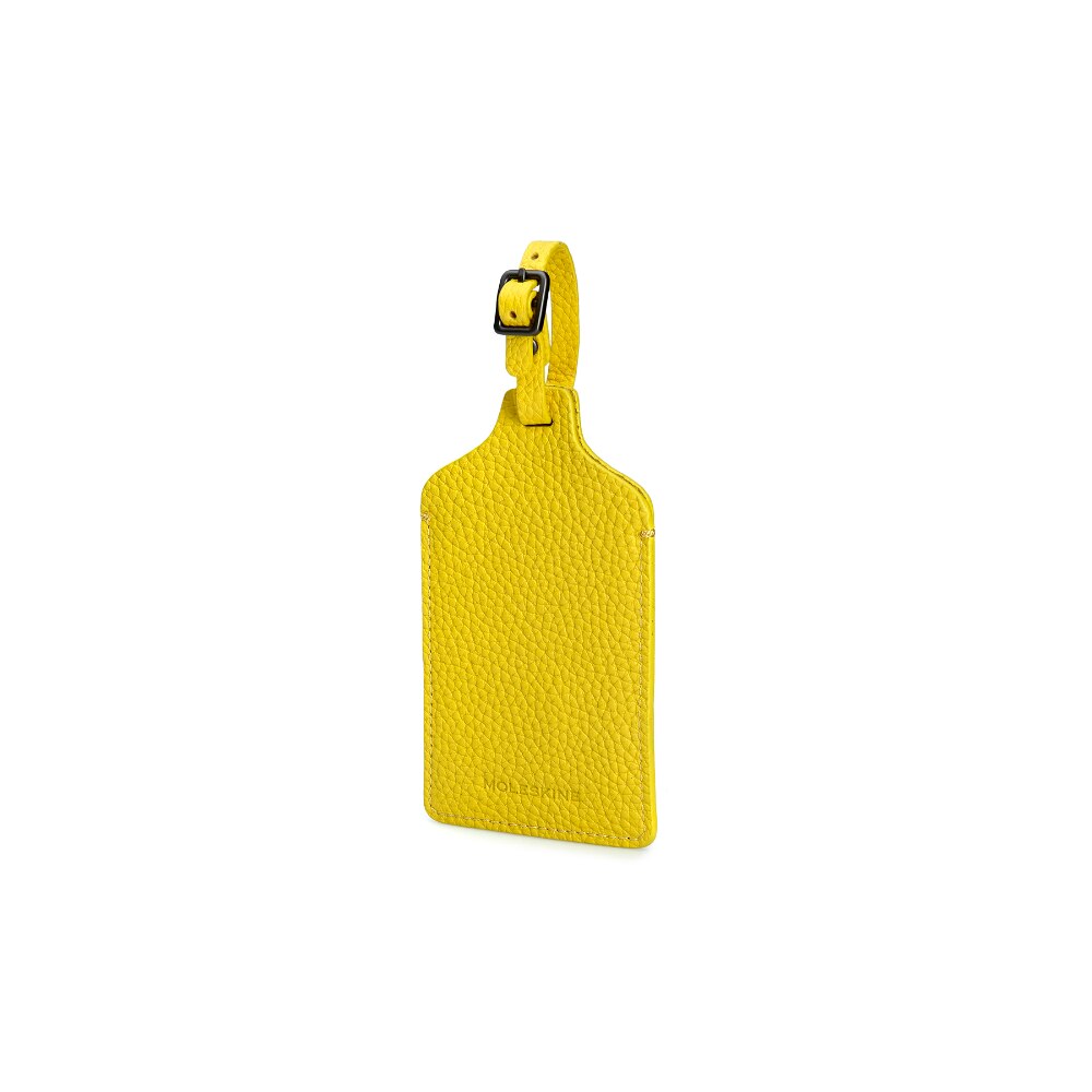 Ecuson din piele pentru bagaj Moleskine, Galben