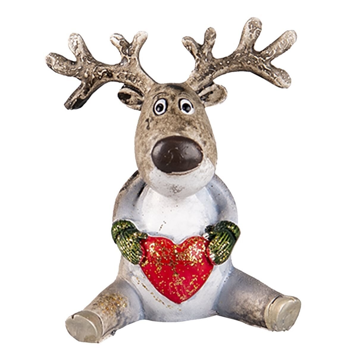 Figurina Ren din polirasina multicolora 6 cm x 4 cm x 7 h