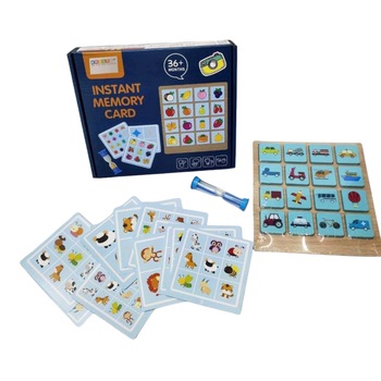 Joc de memorie Instant Memory Card, din lemn - Krista® Joc de memorie Instant Memory Card, din lemn - Krista®