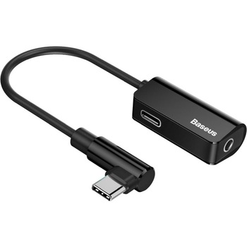 Adaptor Audio Baseus USB Type-C - USB Type-C / 3.5 mm L45, CATL45-01, Negru Adaptor Audio Baseus USB Type-C - USB Type-C / 3.5 mm L45, CATL45-01, Negru
