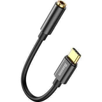 Adaptor Audio Baseus USB Type-C la 3.5 mm L54, 0.09 m, CATL54-01, Negru Adaptor Audio Baseus USB Type-C la 3.5 mm L54, 0.09 m, CATL54-01, Negru