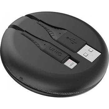 Cablu Date si Incarcare UNIQ USB la Lightning Halo, 3A, Cu Organizator, 1.2 m, Negru Cablu Date si Incarcare UNIQ USB la Lightning Halo, 3A, Cu Organizator, 1.2 m, Negru