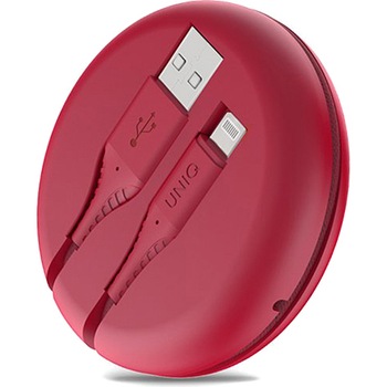Cablu Date si Incarcare UNIQ USB la Lightning Halo, 3A, Cu Organizator, 1.2 m, Rosu Cablu Date si Incarcare UNIQ USB la Lightning Halo, 3A, Cu Organizator, 1.2 m, Rosu