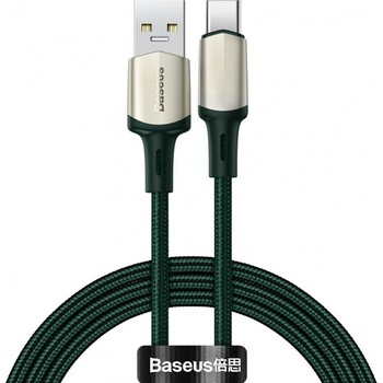 Cablu Date si Incarcare Baseus USB la USB Type-C Cafule, 1 m, 5A, CATKLF-VA06 Verde Cablu Date si Incarcare Baseus USB la USB Type-C Cafule, 1 m, 5A, CATKLF-VA06 Verde