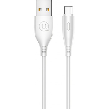 Cablu Date si Incarcare Usams USB la USB Type-C U18, 2A, 1 m, SJ267USB02, Alb Cablu Date si Incarcare Usams USB la USB Type-C U18, 2A, 1 m, SJ267USB02, Alb