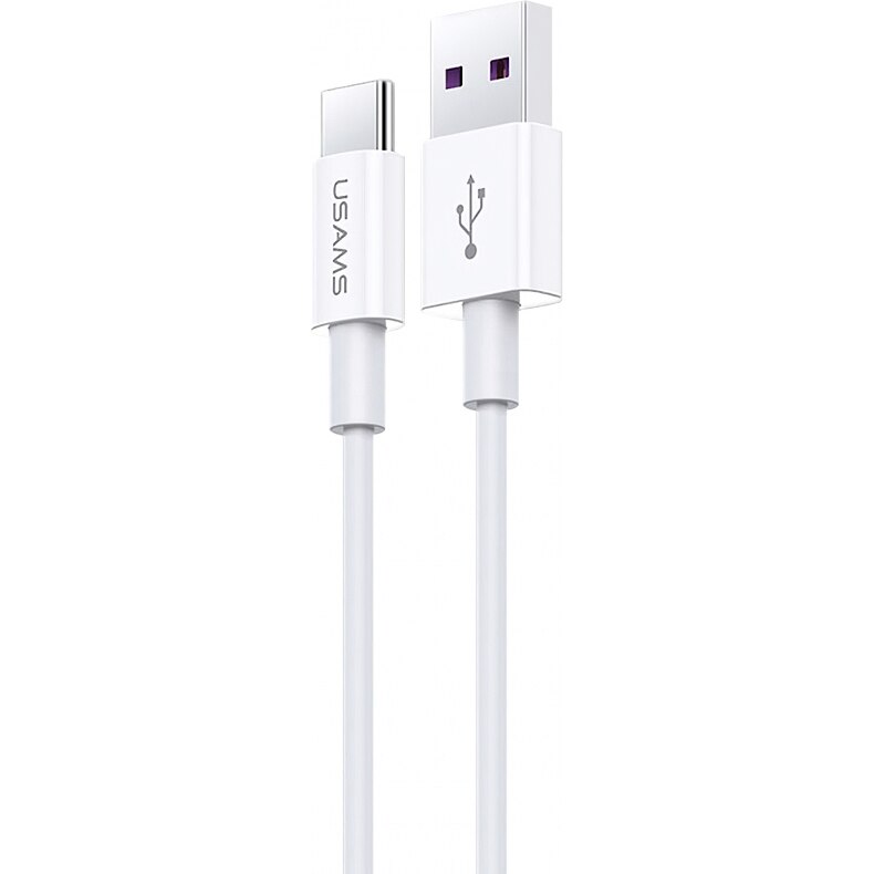 Cablu Date si Incarcare Usams USB la USB Type-C U44, 5A, 1.2 m, SJ408USB01, Gri