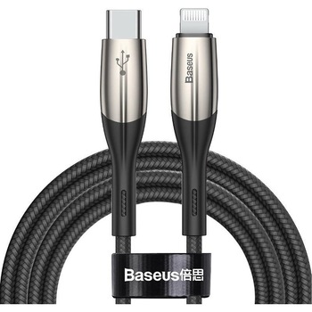 Cablu Date si Incarcare Baseus USB Type-C la Lightning Horizontal, 2 m, 18W, CATLSP-B01, Negru Cablu Date si Incarcare Baseus USB Type-C la Lightning Horizontal, 2 m, 18W, CATLSP-B01, Negru