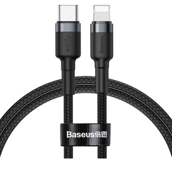 Cablu Date si Incarcare Baseus USB Type-C la Lightning, 2 m, 20W, CATLGD-A01, Negru Cablu Date si Incarcare Baseus USB Type-C la Lightning, 2 m, 20W, CATLGD-A01, Negru