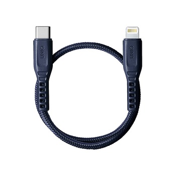 Cablu Date si Incarcare UNIQ USB Type-C la Lightning Flex, 3A, 0.3 m, Albastru Cablu Date si Incarcare UNIQ USB Type-C la Lightning Flex, 3A, 0.3 m, Albastru