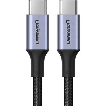 Cablu Date si Incarcare UGREEN USB Type-C la USB Type-C, 2 m, 5A, 100W, Gri Cablu Date si Incarcare UGREEN USB Type-C la USB Type-C, 2 m, 5A, 100W, Gri