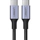 Cablu Date si Incarcare UGREEN USB Type-C la USB Type-C, 2 m, 5A, 100W, Gri