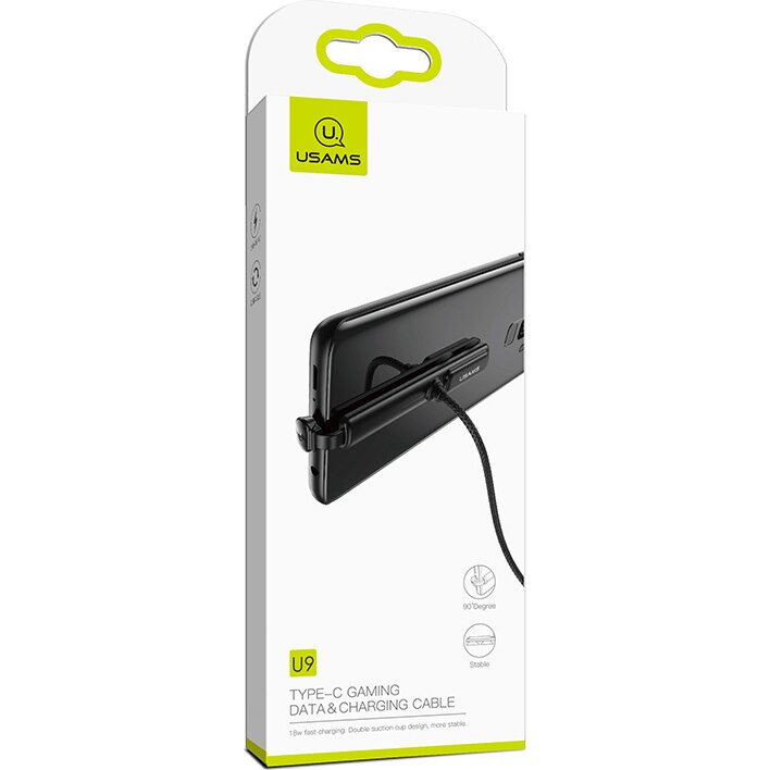 Cablu Incarcare Usams USB la Lightning Gaming SJ278, 1.5 m, Negru