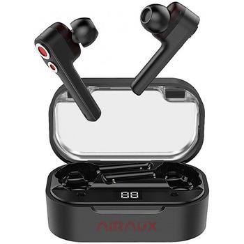 Casti Bluetooth BlitzWolf AirAux, MultiPoint, IPX5, AA-UM6, Negru Casti Bluetooth BlitzWolf AirAux, MultiPoint, IPX5, AA-UM6, Negru