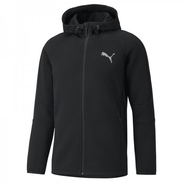 Bluza Puma evostripe fz hoodie 589424-01, Barbati, XS INTL, Negru