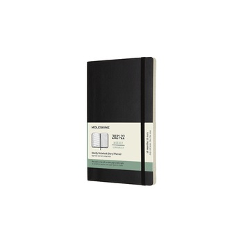 Calendar 18 luni 2021/2022, Moleskine, Calendar englezesc, Soft cover, 13x21 cm, Negru Calendar 18 luni 2021/2022, Moleskine, Calendar englezesc, Soft cover, 13x21 cm, Negru