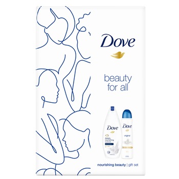 Set cadou Dove Original: Gel de dus 250 ml + Deodorant 150 ml Set cadou Dove Original: Gel de dus 250 ml + Deodorant 150 ml