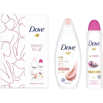 Set cadou Dove Relaxing Care: Gel de dus 250 ml + Deodorant 150 ml Set cadou Dove Relaxing Care: Gel de dus 250 ml + Deodorant 150 ml