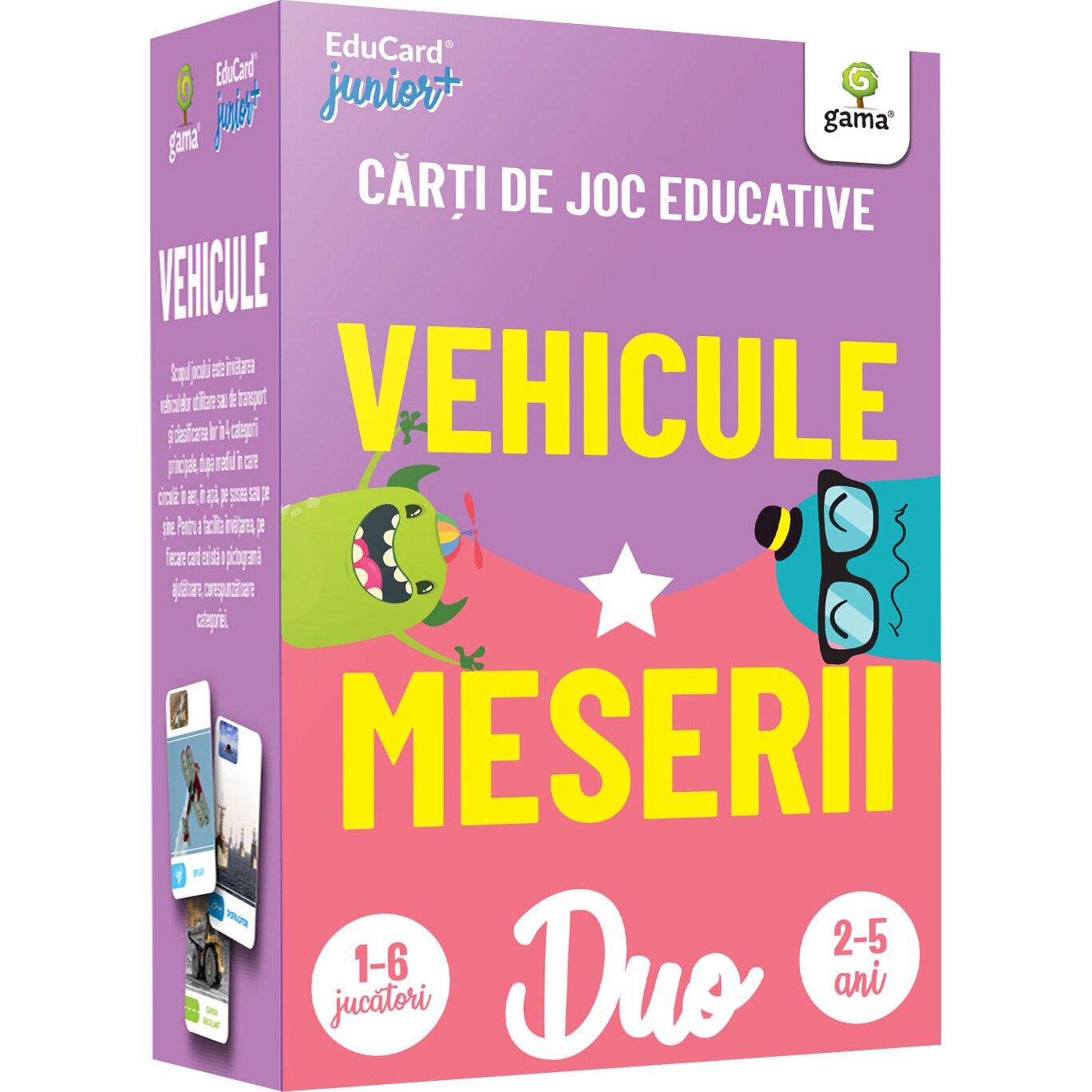 Vehicule. Meserii. Pachete Duo EduCard