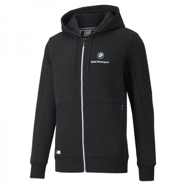 Bluza Puma bmw mms full-zip hoodie 531187-01, Barbati, XS INTL, Negru