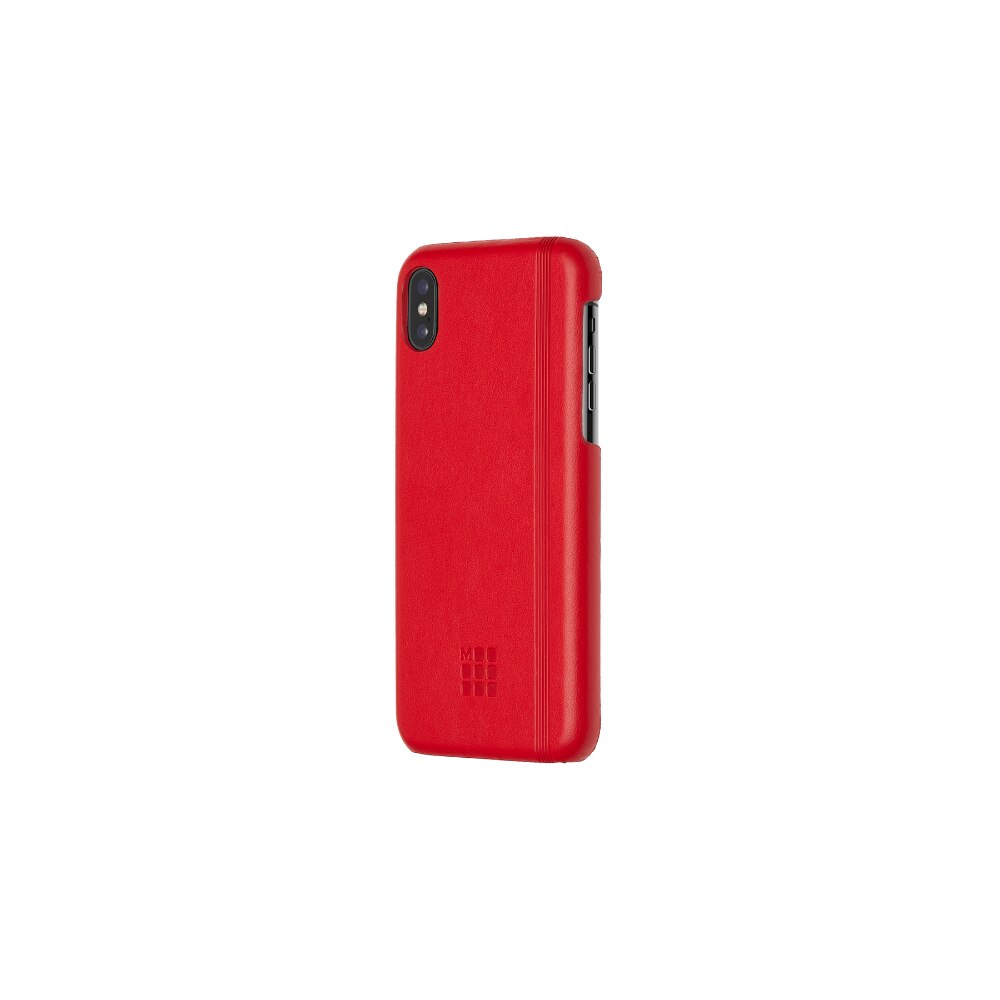 Husa pentru iPhone XS Max Moleskine, Poliuretan, Rosu