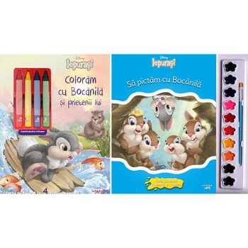 Pachet Disney iepurasi. Sa pictam si coloram, 2 carti Pachet Disney iepurasi. Sa pictam si coloram, 2 carti