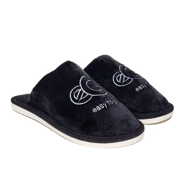 Papuci casa barbati Trendd Ego, Negru