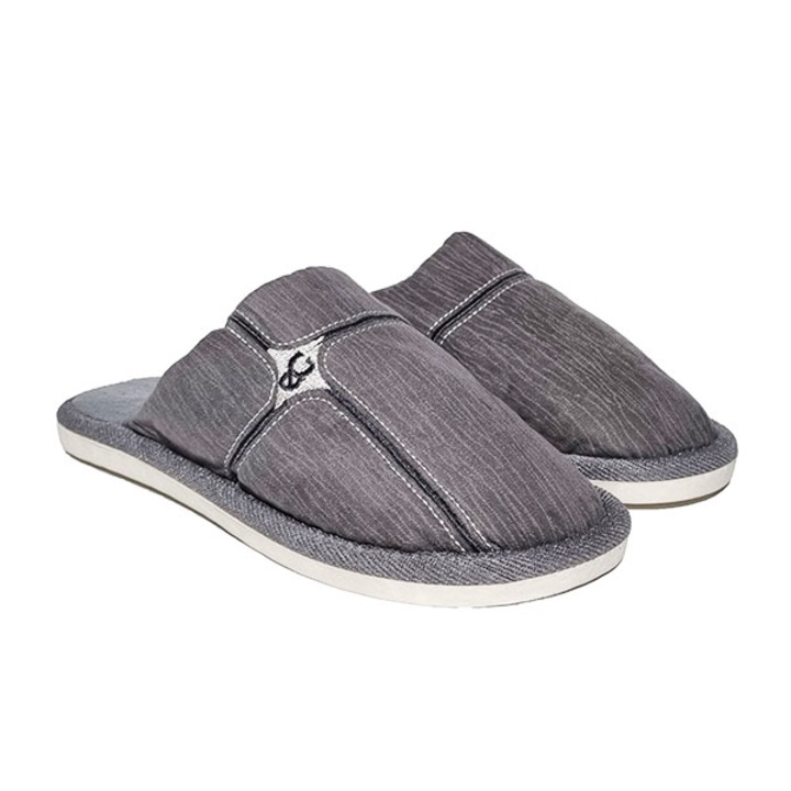 Papuci casa barbati Trendd Egeo, Gri