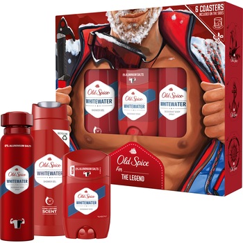 Set Cadou Old Spice Alpinist Whitewater: Deodorant spray, 150 ml + Deodorant solid, 50 ml + Gel de dus, 250 ml Set Cadou Old Spice Alpinist Whitewater: Deodorant spray, 150 ml + Deodorant solid, 50 ml + Gel de dus, 250 ml