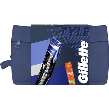 Set Cadou Gillette Styler + Accesorii + Gel de ras Fusion5 Ultra Sensitive, 200 ml Set Cadou Gillette Styler + Accesorii + Gel de ras Fusion5 Ultra Sensitive, 200 ml