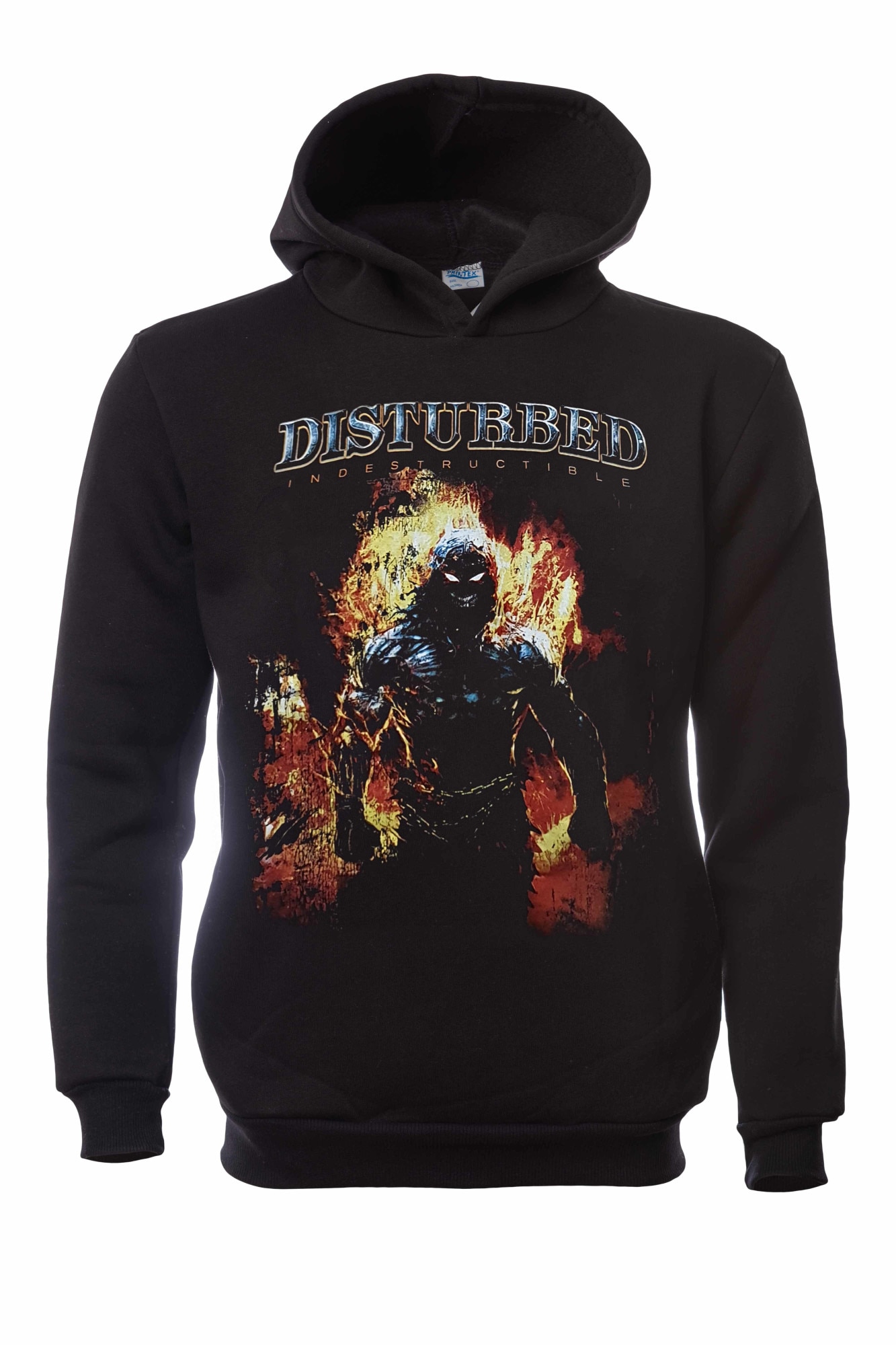 Hanorac pentru barbati Printex, Disturbed, Indestructible, Digital Print, Negru