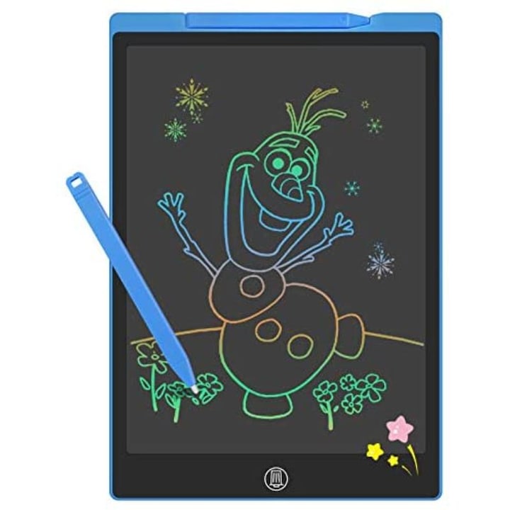 12 инча цветен цифров таблет, за писане и рисуване с LCD екран, 29 см, син, 3 години+
