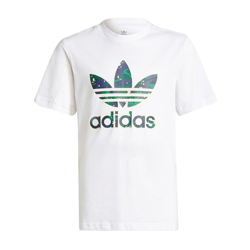 Tricou Adidas Camo Graphic JR H20307, Baieti, Alb