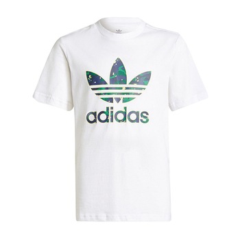 Tricou Adidas Camo Graphic JR H20307, Baieti, Alb Tricou Adidas Camo Graphic JR H20307, Baieti, Alb