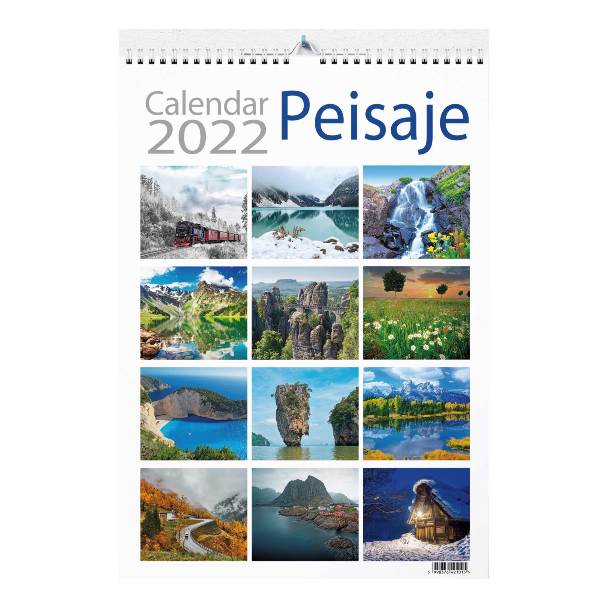 Calendar 2022 Peisaje, 13 file carton lucios